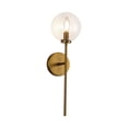 thumbnail image 1 of Alora Lighting WV549101AGCL Cassia 21" Tall Bathroom Sconce - Aged Brass / Clear Glass, 1 of 7