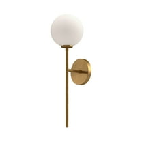 Alora Lighting Wv549101 Cassia 21" Tall Bathroom Sconce - Aged Gold / Opal Matte Glass