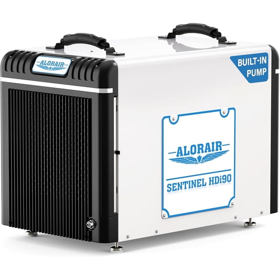 ALORAIR Basement/Crawlspace Dehumidifiers 198 PPD (Saturation), 90 Pints (AHAM), Condensate Pump, Auto Defrosting, Rare Earth Alloy Tube Evaporator