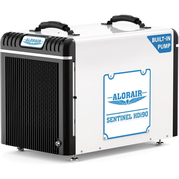 ALORAIR Basement/Crawlspace Dehumidifiers 198 PPD (Saturation), 90 Pints (AHAM), Condensate Pump, Auto Defrosting, Rare Earth Alloy Tube Evaporator