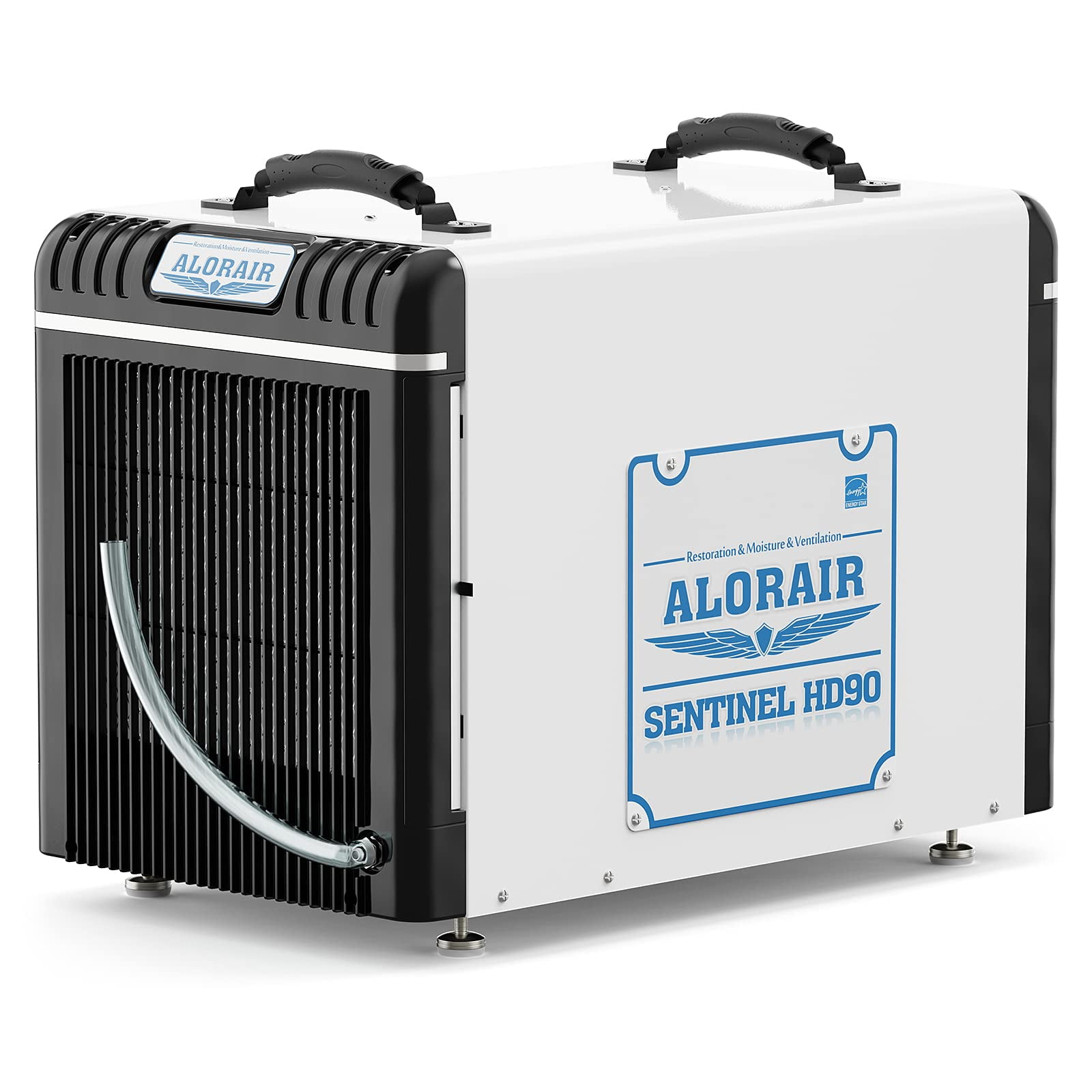 ALORAIR Basement/Crawl Space Dehumidifiers 198 Pint (Saturation), 90 PPD (AHAM), Energy Star Listed, Auto Defrosting System, Commercial Dehumidifier