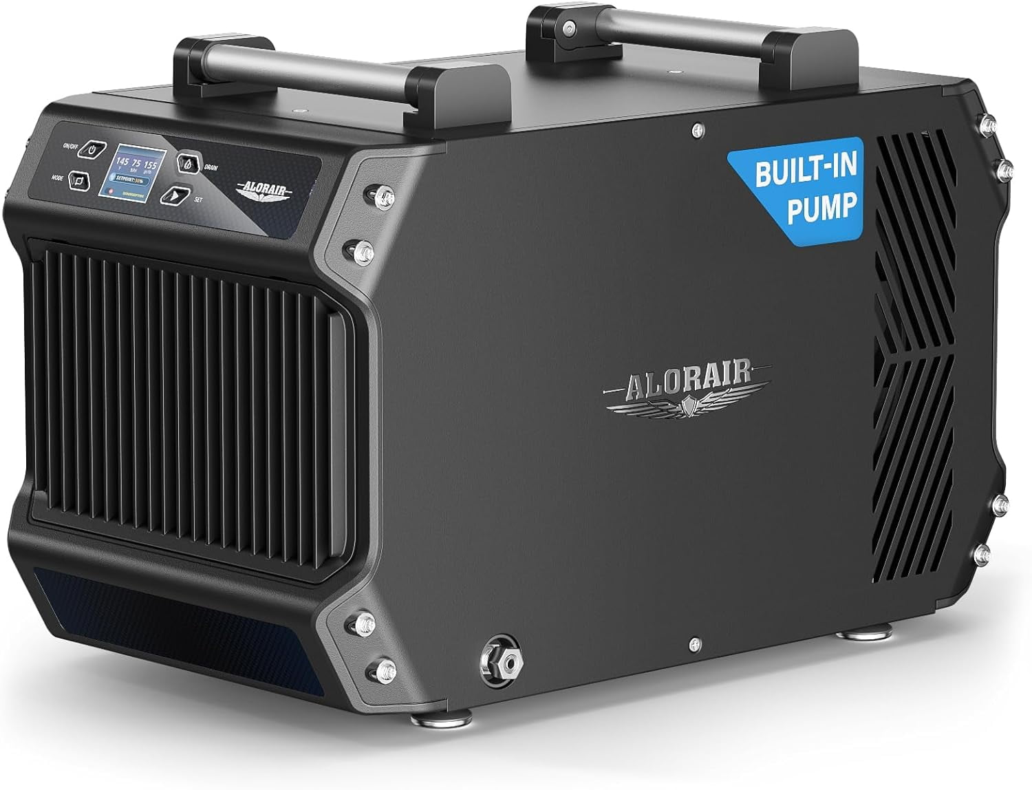 Alorair Crawlspace Dehumidifiers with Pump, 180 Pint Energy Star Commercial Dehumidifier for Basements with Drain Hose, 2,300 Sq.Ft Auto Defrost Dehumidifier for Home Commercial