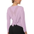 thumbnail image 1 of Alove Women Athletic Top Workout Long Sleeve Yoga Shirts UV Sun Protection, 1 of 6