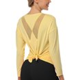 thumbnail image 1 of Alove Women Athletic Top Workout Long Sleeve Yoga Shirts UV Sun Protection, 1 of 6