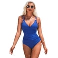 thumbnail image 1 of Alove Women Multi-shoulder Strap V Neck Back Hollowing Bathing Suit One Piece Swimsuit Sexy Monokini Swimwear S-XL, 1 of 7