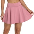 thumbnail image 1 of Alove Women's 2.76 Inch Wiastband Tennis Skirts Lining Shorts With 3 Pockets, 1 of 6