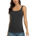 thumbnail image 1 of Alove Women's Cotton UnderShirts Wider Sleeve Tank Top Built-in Bra, 1 of 6