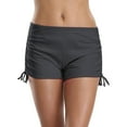 thumbnail image 1 of Alove Women's Plus Size Stretch Swim Shorts Side Drawstring High Waist Sport Boyshorts Bottom, 1 of 5