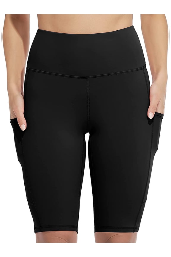Women's Yoga Shorts Athletic High Waist Boyleg Pants Tummy Control