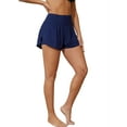 thumbnail image 1 of Alove Womens Swimming Shorts Side Split 2 in 1 Board Shorts with Pockets Swim Bottom, 1 of 8