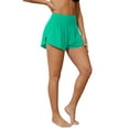 thumbnail image 1 of Alove Womens Swimming Shorts Side Split 2 in 1 Board Shorts with Pockets Swim Bottom, 1 of 8