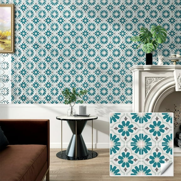 Alow Peel and Stick Floor Tile, Peel and Stick Flooring Self Adhesive, Waterproof Vinyl Flooring Suitable for Bathroom, Kitchen(11.8x11.8In, 10PCS)