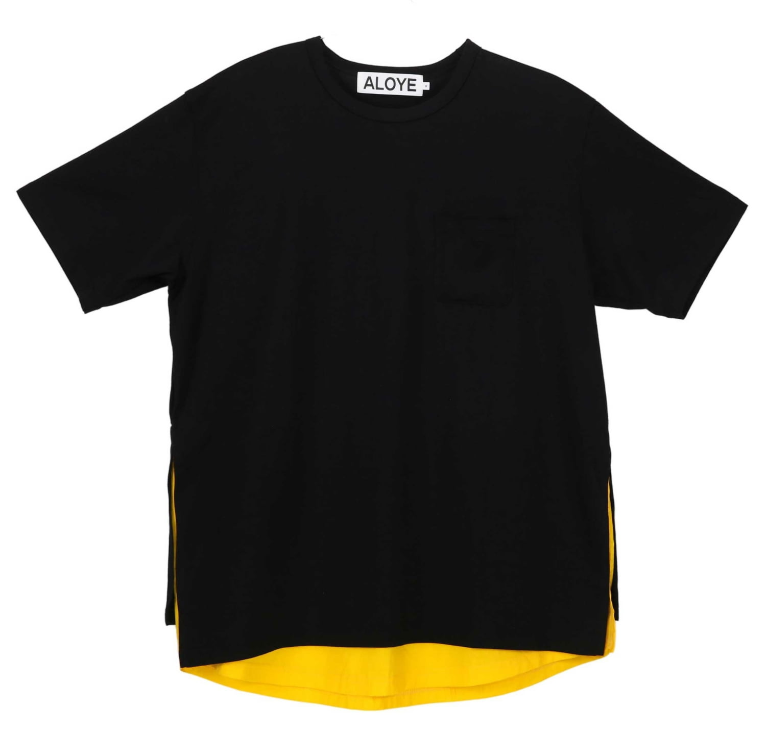 black and yellow t shirt mens