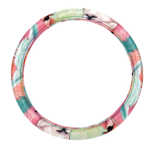 Alpaca 14.5 Inch Printing PVC Leather Car Wheel Cover Auto Accessories - Steering Wheel Cover, Car Wheel Covers, Steering Wheel Cover