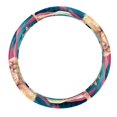 thumbnail image 1 of Alpaca 14.5 Inch Printing PVC Leather Car Wheel Cover Steering Wheel Cover Auto Accessories, 1 of 6
