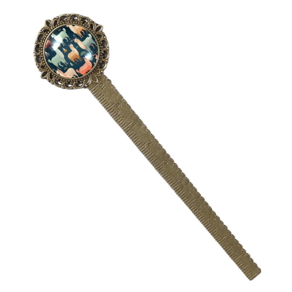 Alpaca Bookmarks: Lace Bookmark in Antique Bronze - the Book Accessory for Readers and Book Lovers