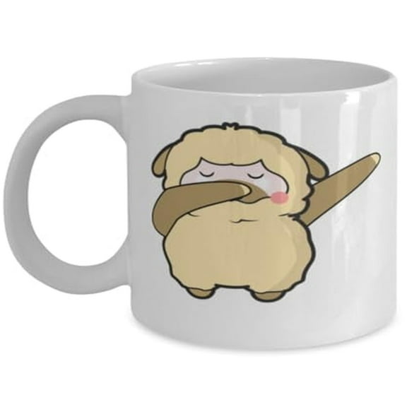 Alpaca 11 oz Coffee Mug - Dabbing Llama Design White Ceramic Gift