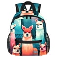 thumbnail image 1 of Alpaca Cute Printed Backpack with Adjustable Shoulder Strap, Large Capacity, Lightweight, 1 of 6
