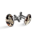 thumbnail image 1 of Alpaca Elegant Cufflink Set for Formal Attire, Made of Stainless Steel, Ideal for Weddings and Business Meetings, Includes Cufflinks and Shirt Clip, 1 of 6