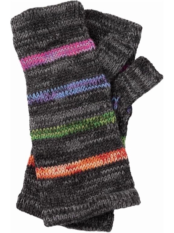 Alpaca Fingerless Mittens Gloves for Women 100% Super Soft Alpaca Fiber Handmade Fair Trade Typing Texting Gloves