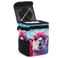 thumbnail image 1 of Alpaca Foldable Car Trash Bin Mini Trash Can with Lid, Leak-proof, Hanging Storage Bag - Car Garbage Can, 1 of 1