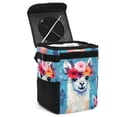 thumbnail image 1 of Alpaca Foldable Car Trash Can with Lid, Leak-proof, Hanging Storage Bag - Car Trash Bin, Car Garbage Can, 1 of 6