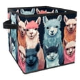 thumbnail image 1 of Alpaca Foldable Toy Box with Handle, 10.8"x10.5"x10.6", Large Capacity Storage Bins, Storage Cubes, Storage Baskets, 1 of 6