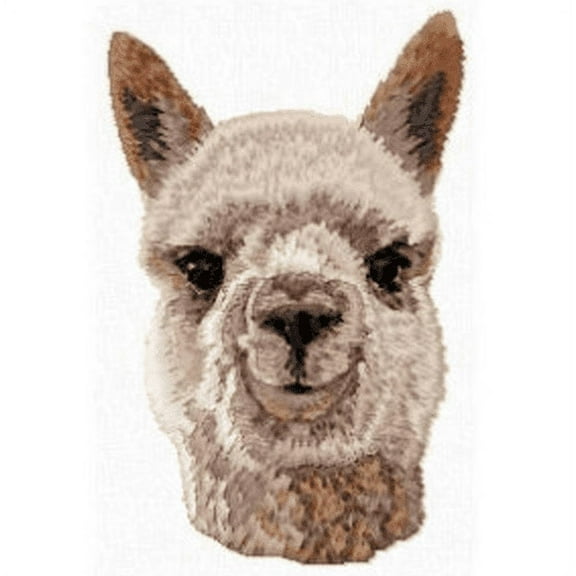 Alpaca Head (767) Embroidered Patch 3" Tall
