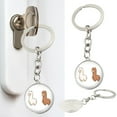 thumbnail image 1 of Alpaca Keychain Silver Alloy Cute Animal Keyring Bag Charm Backpack Decor, 1 of 5