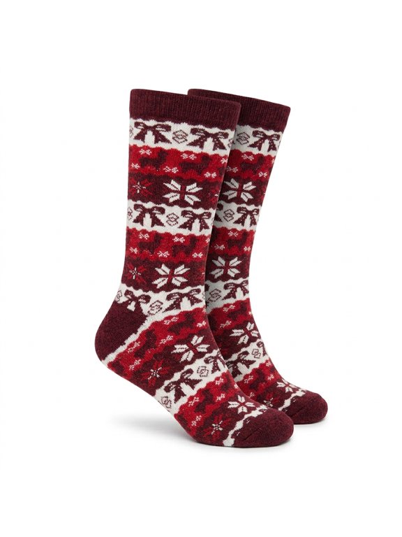 Unisex Alpaca Socks, 70% Alpaca Wool Blend, Holiday Season Warm Winter Socks for Men & Women