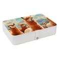 thumbnail image 1 of Alpaca PU Leather Jewelry Display Organizer Box with Removable Compartment, Portable Jewelry Organizer, 1 of 1