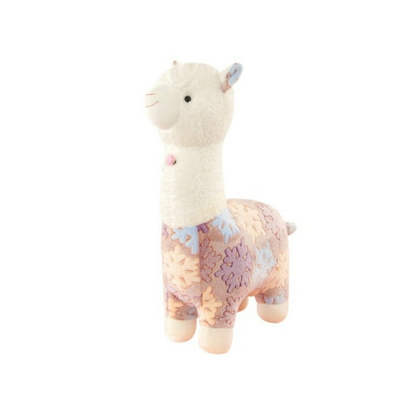 Alpaca-Shaped Plush Toy, Cute Soft Stuffed Animal With Comfortable Skin-Friendly Plush Fabric, Intricate Embroidery Craftsmanship And Complete Filling, Perfect Birthday