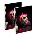 thumbnail image 1 of Alpaca Sheep Cup Sunglasses Ring Binder Notebook Journey Note Diary College Ruled Spiral Notebook Study Loose Leaf Paper A5 60 Pages, 1 of 8