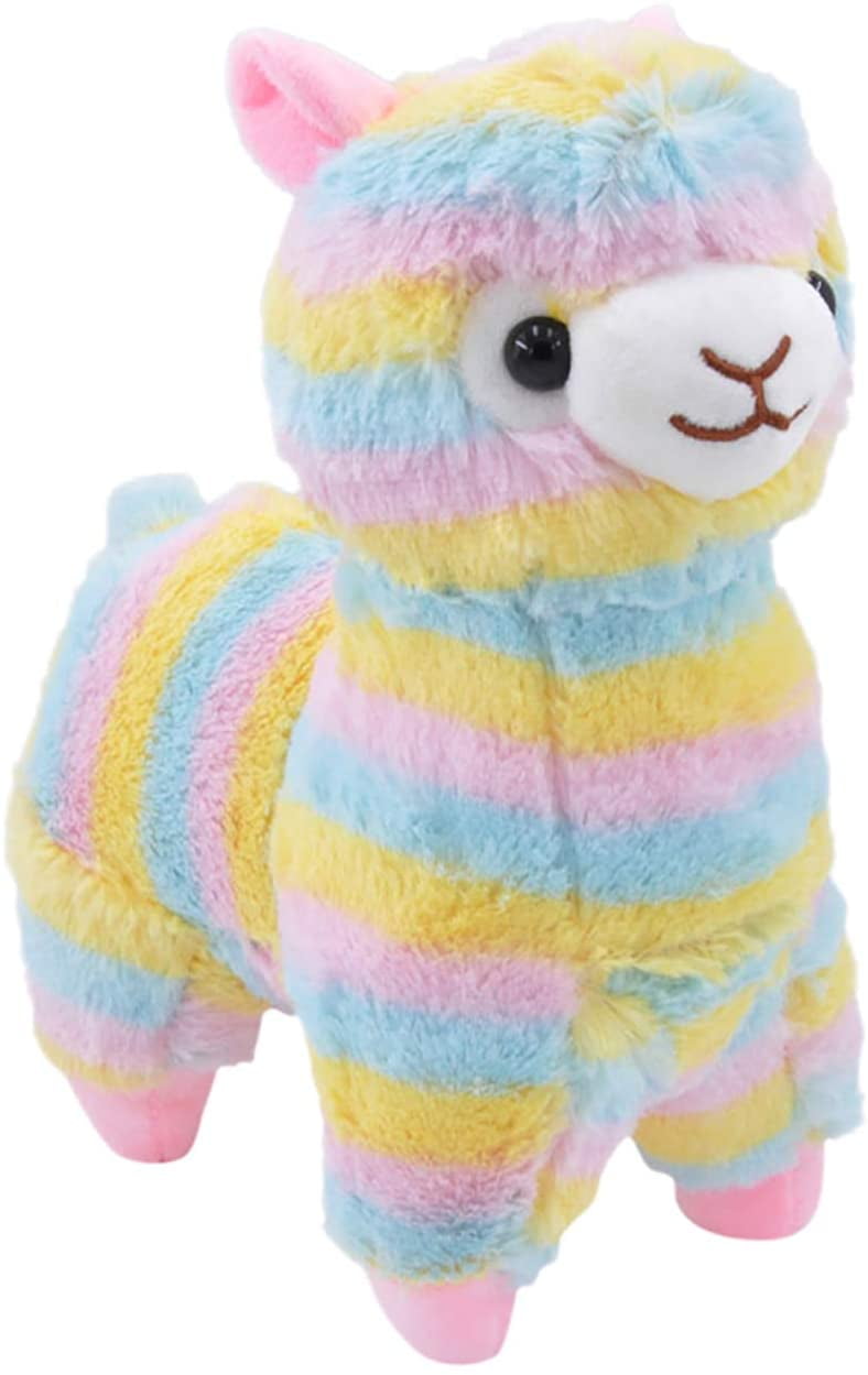 Alpaca Soft Plush Toy Rainbow Colored Stuffed Toy 28 CM