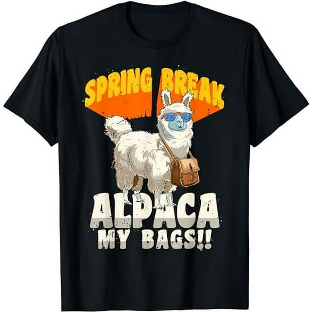 Alpaca Spring Break Family Vacation Funny Cute College TShirt