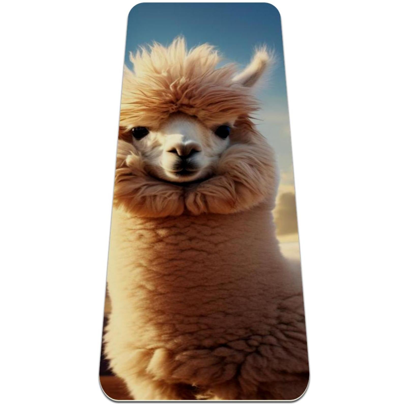Alpaca TPE Yoga Mat Durable Exercise Mat for Yoga, Pilates, and Fitness
