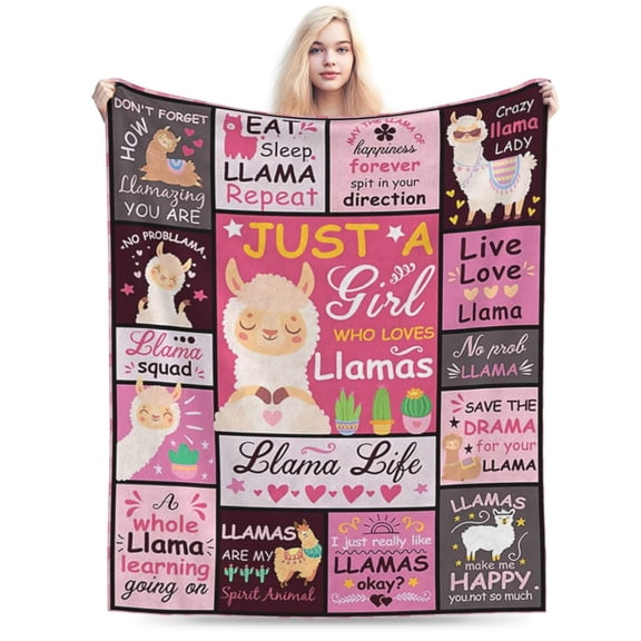 Alpaca Themed Blanket Give it to your special someone 50x40