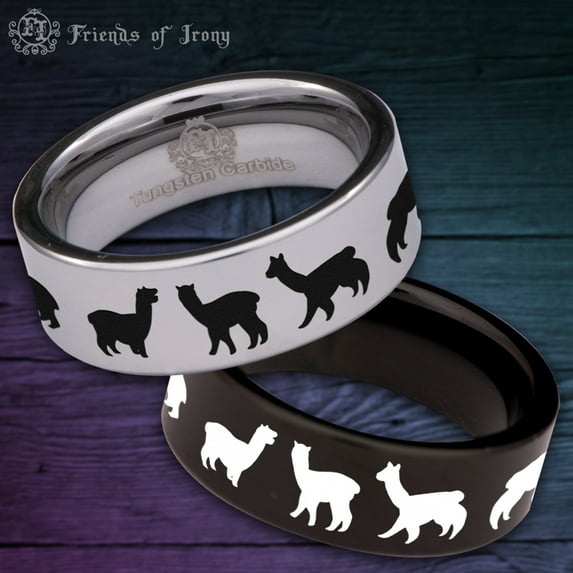 Alpaca Tungsten Carbide Ring