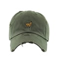 thumbnail image 1 of Alpaca Vintage Baseball Cap Embroidered Cotton Adjustable Distressed Dad Hat Olive, 1 of 1