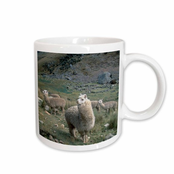 3drose, Alpaca Wildlife, Huascaran Np, Andes, Peru - Sa17 Ksc0048 - Kevin Schafer, 11oz Mug