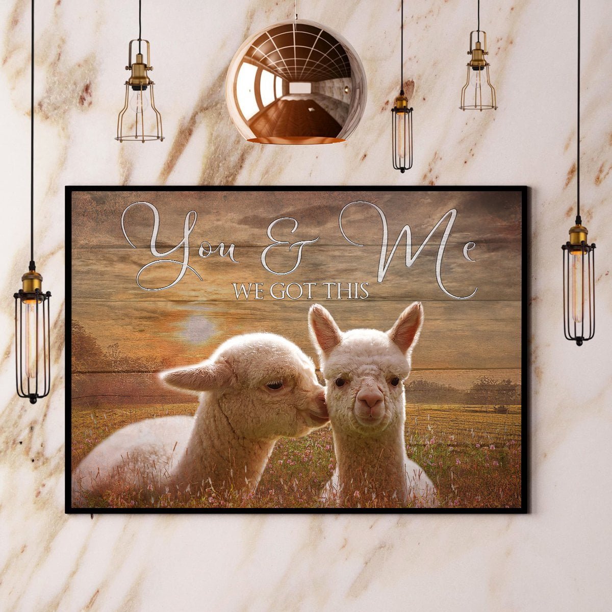 Alpaca You And Me We Got This Alpaca Poster No Frame Matte Wall Art ...