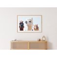 Al Paca Drawing Alpacas Modern Animal Llama Wall Art Prints, Nature Inspired Living ...