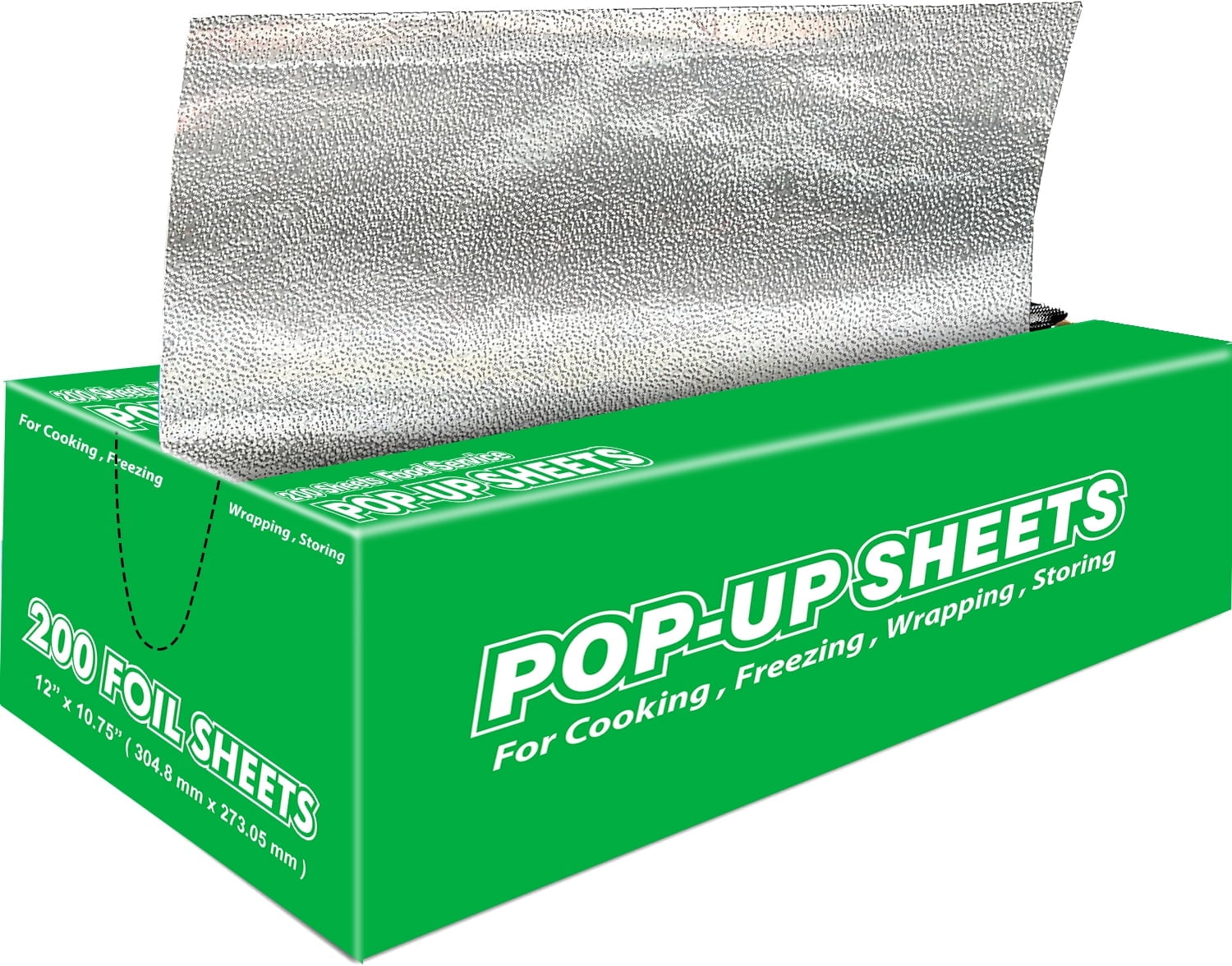 Alpacasso Pre-Cut Aluminum Foil Sheets,12x10.75 Inches,200 Sheets