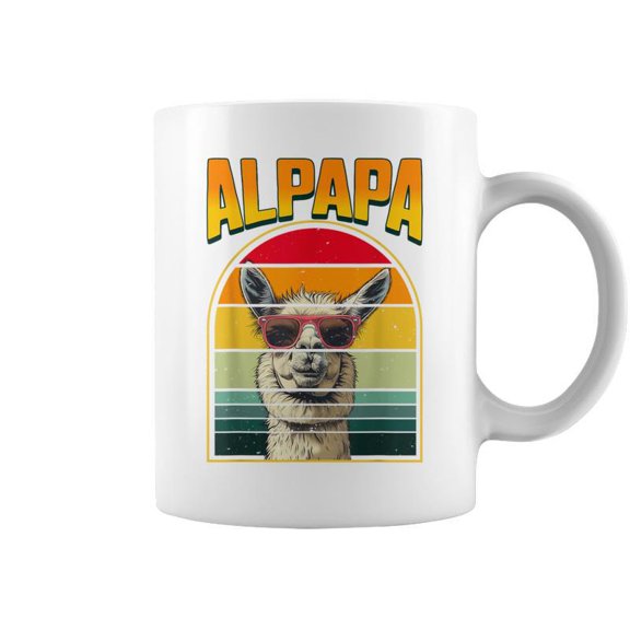 Alpapa Fathers Day Best Dad Alpaca Coffee Mugs