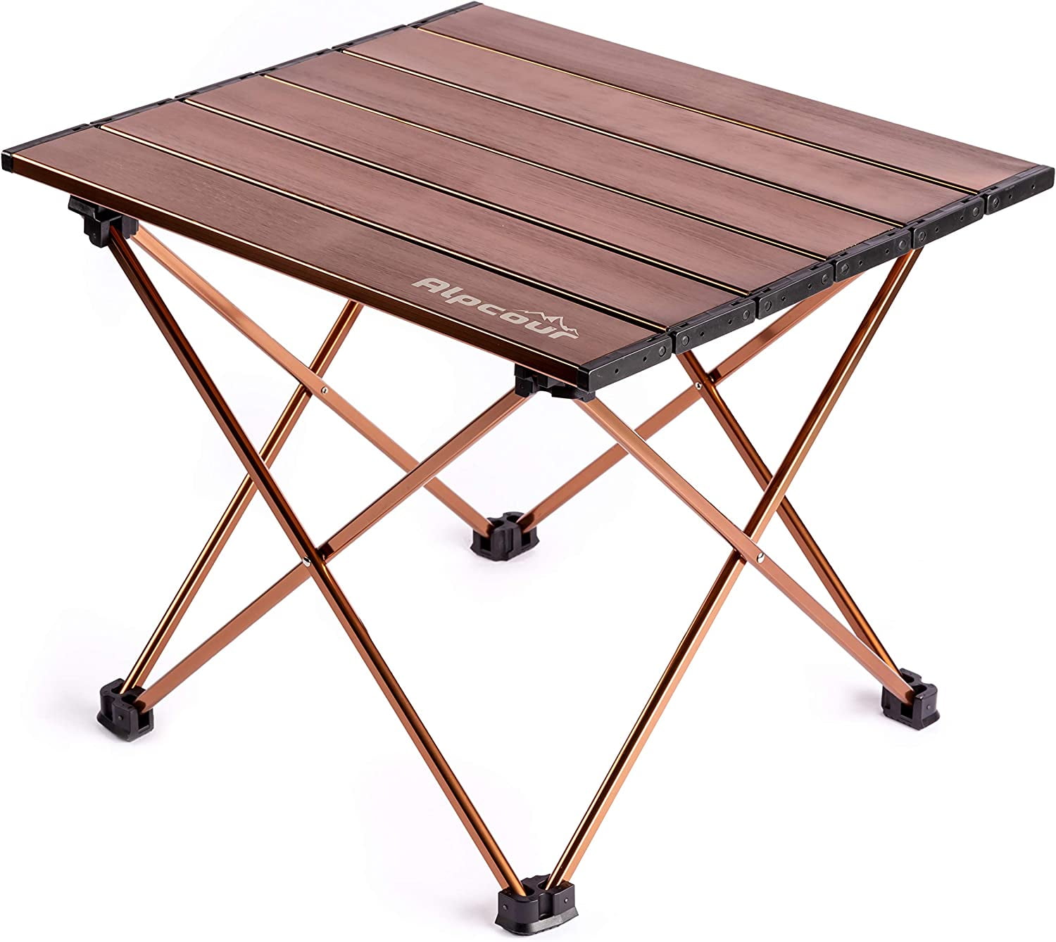 Yescom Portable Folding Aluminum Camping Table Roll Up Adjustable Leg ...