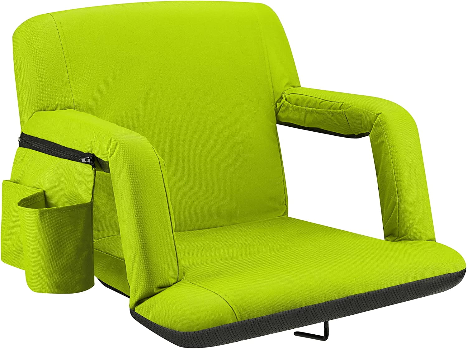 Alpcour Lime Green 21" Reclining Stadium Seat with Armrests