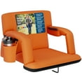 thumbnail image 1 of Alpcour Reclining Stadium Seat - Waterproof Foldable Camping Chair with Extra Thick Padding and Wide Back Support - Orange, 1 of 10