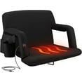 thumbnail image 1 of Alpcour X-Wide Heated Reclining Stadium Seat - Extra Thick Waterproof Chair with Wide Back Support - Black, 1 of 10