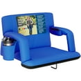 thumbnail image 1 of Alpcour Reclining Stadium Seat - Waterproof Folding Chair with Thick Padding & Wide Back Support - Royal Blue, 1 of 10