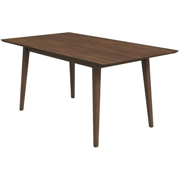 Alpella Modern Style Solid Wood Walnut 63" Rectangular Dining Room&Kitchen Table